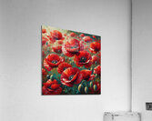 ai artist debra amerson orange oriental poppies p Acrylic Print