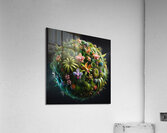 ai artist debra amerson palm species plant planet Acrylic Print