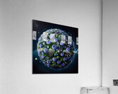 ai artist debra amerson plant artistry blue agapa Acrylic Print