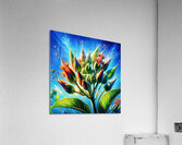 ai artist debra amerson plant artistry flower bud Acrylic Print