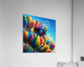 ai artist debra amerson plant artistry multi colo Acrylic Print