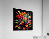 ai artist debra amerson plant artistry orange art Acrylic Print