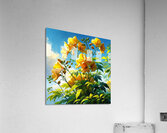 ai artist debra amerson plant artistry mustard we Acrylic Print
