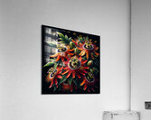 ai artist debra amerson plant artistry red orange Acrylic Print