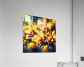 ai artist debra amerson yellow catlea orchids dee Acrylic Print