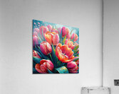 peach dutch tulips copyright 2024 deeper green ho Acrylic Print