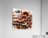 ai artist debra amerson plant artistry mixed mush Acrylic Print