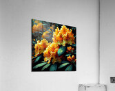 ai artist debra amerson plant artistry yellow rho Acrylic Print