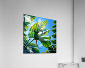 ai artist debra amerson philodendron gecko copyri Acrylic Print