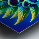 ai artist debra amerson abstract palm fronds plan Metal print