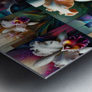 ai artist debra amerson catlea orchids plant arti Metal print