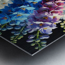 ai artist debra amerson plant artistry blue delph Metal print