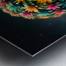 ai artist debra amerson plant artistry colorful g Metal print