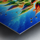 ai artist debra amerson plant artistry flower bud Metal print