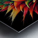 ai artist debra amerson plant artistry orange art Metal print