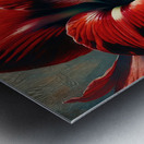 ai artist debra amerson plant artistry red amaryl Metal print