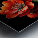 ai artist debra amerson plant artistry orange qui Metal print