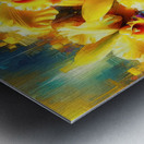 ai artist debra amerson yellow catlea orchids dee Metal print