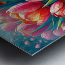 peach dutch tulips copyright 2024 deeper green ho Metal print