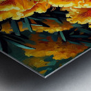 ai artist debra amerson plant artistry yellow rho Metal print