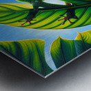 ai artist debra amerson philodendron gecko copyri Metal print