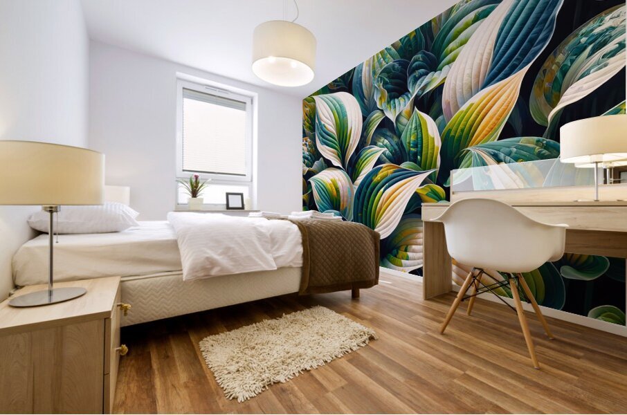 ai artist debra amerson plant artistry hosta copy Mural print