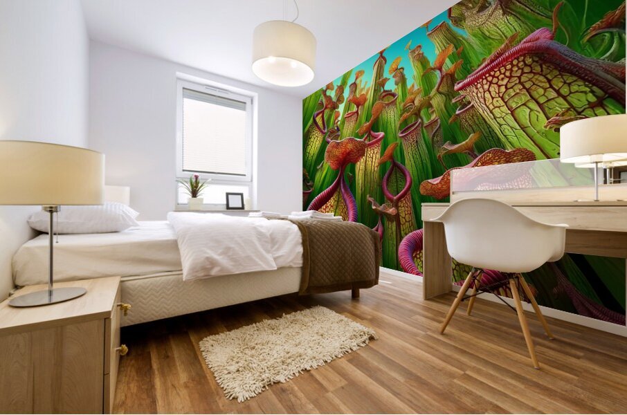 ai artist debra amerson plant artistrypitcher pla Mural print