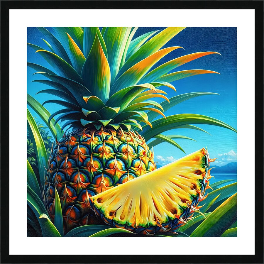  pineapple ai artist debra amerson copyright 2024 Picture Frame print