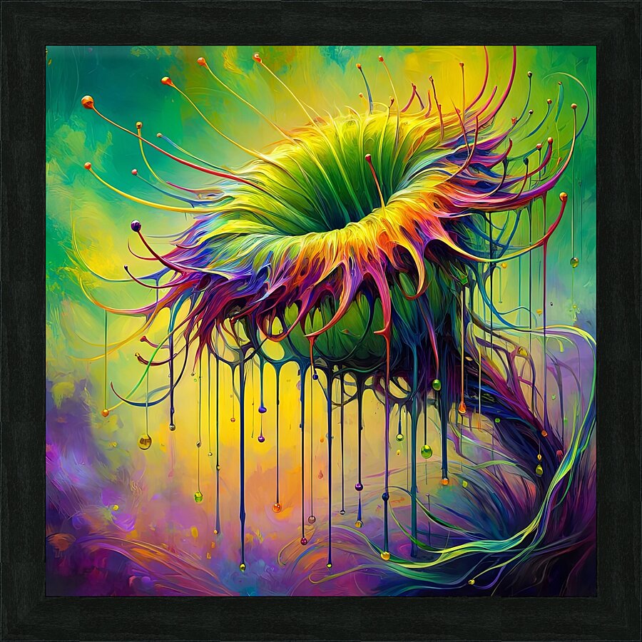 ai artist debra amerson plant artistry abstract c Picture Frame print