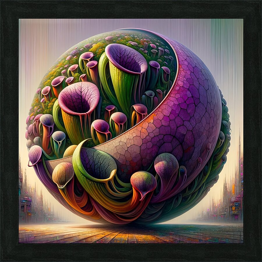 ai artist debra amerson plant artistry abstract g Picture Frame print