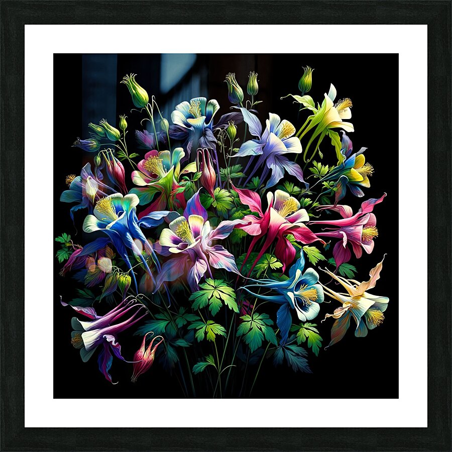 ai artist debra amerson plant artistry culombine Picture Frame print