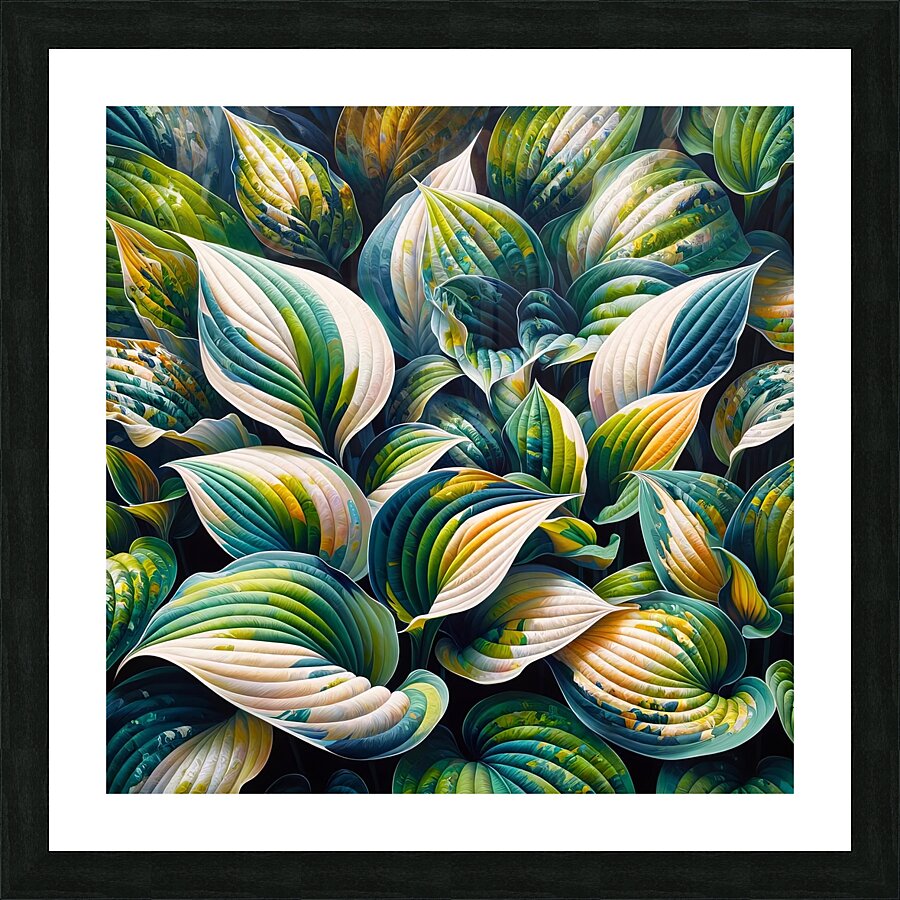 ai artist debra amerson plant artistry hosta copy Picture Frame print