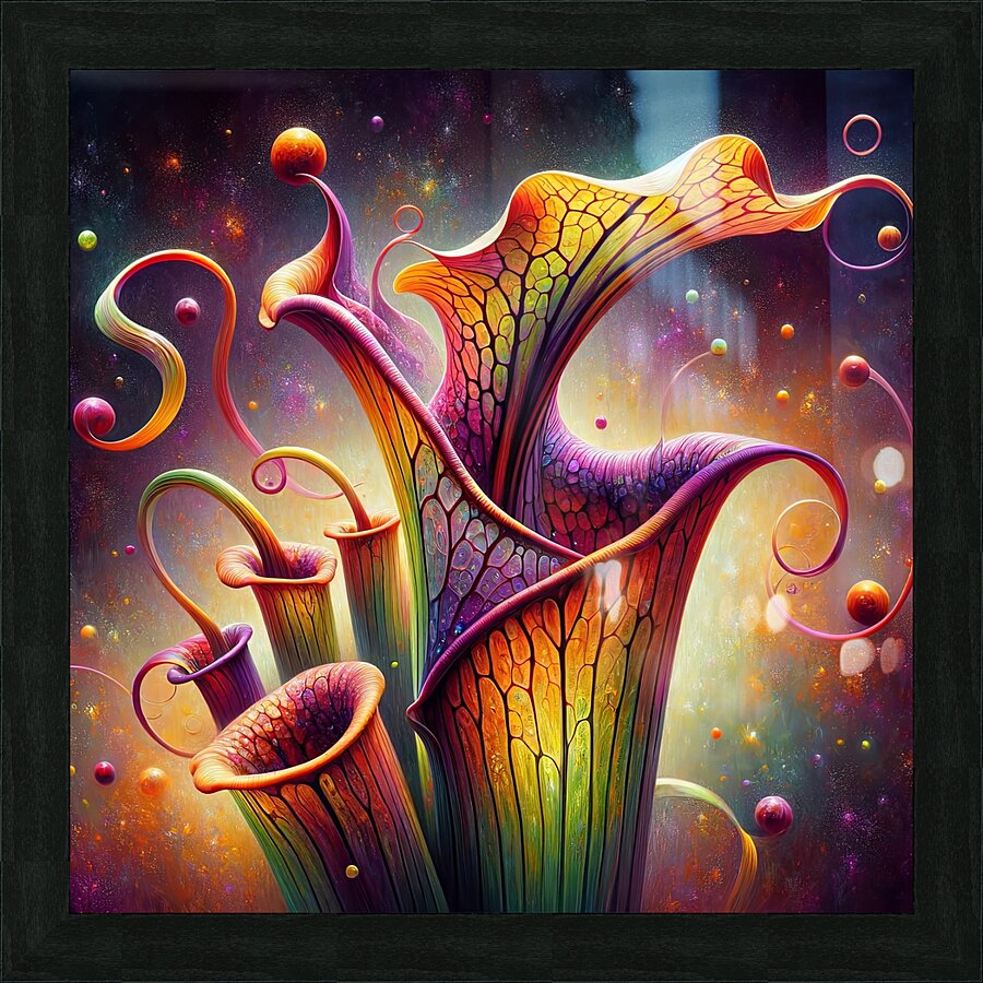 ai artist debra amerson plant artistry pitcher pl Picture Frame print