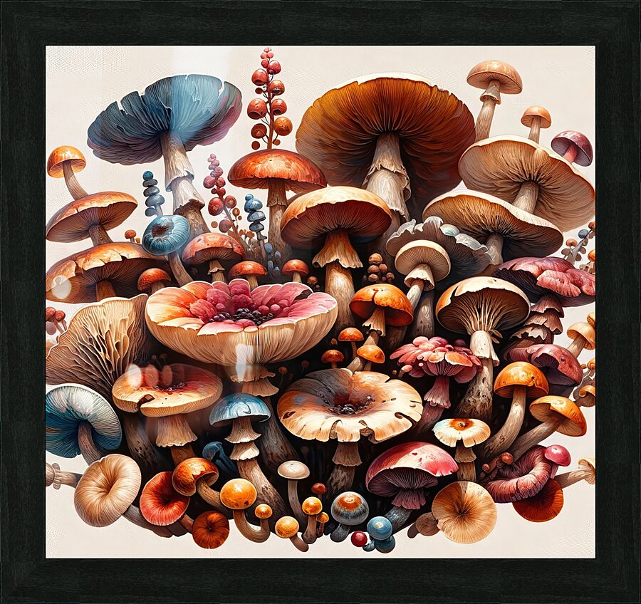 ai artist debra amerson plant artistry mixed mush Picture Frame print