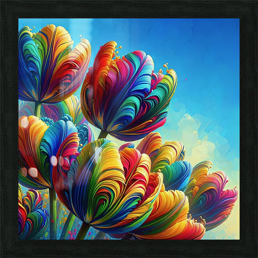 ai artist debra amerson plant artistry multi colo Picture Frame print