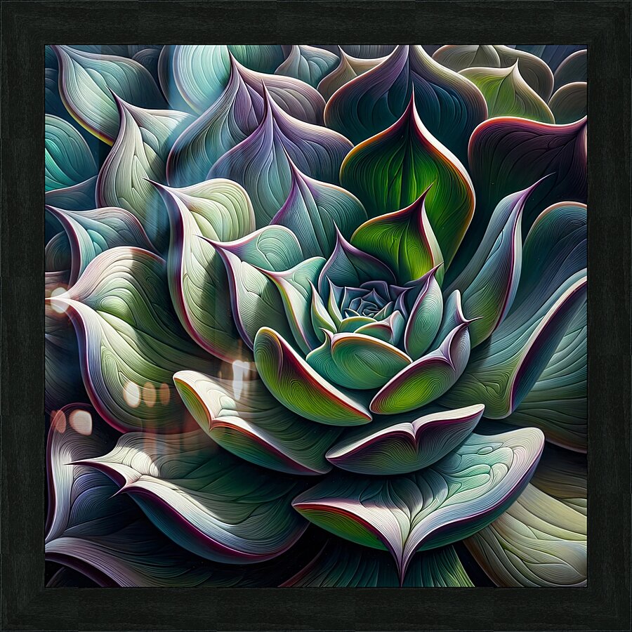 ai artist debra amerson plant artistry purple tip Picture Frame print