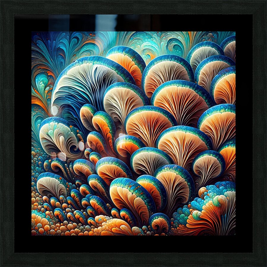 ai artist debra amerson plant artistry abstract b Picture Frame print