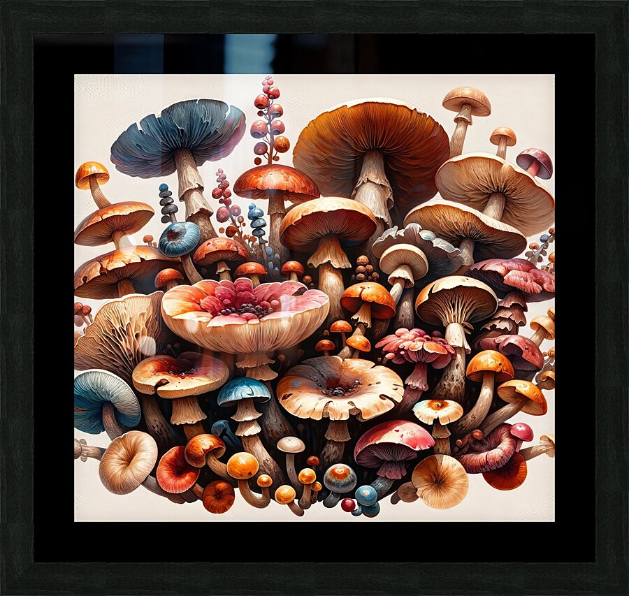 ai artist debra amerson plant artistry mixed mush Picture Frame print