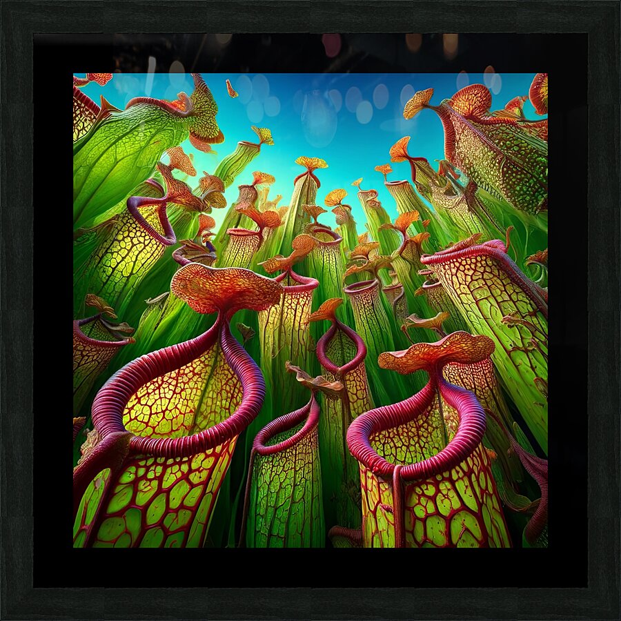 ai artist debra amerson plant artistrypitcher pla Picture Frame print