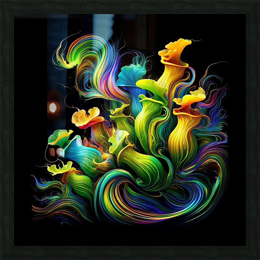 ai artist debra amerson plant artistryabstract pi Picture Frame print