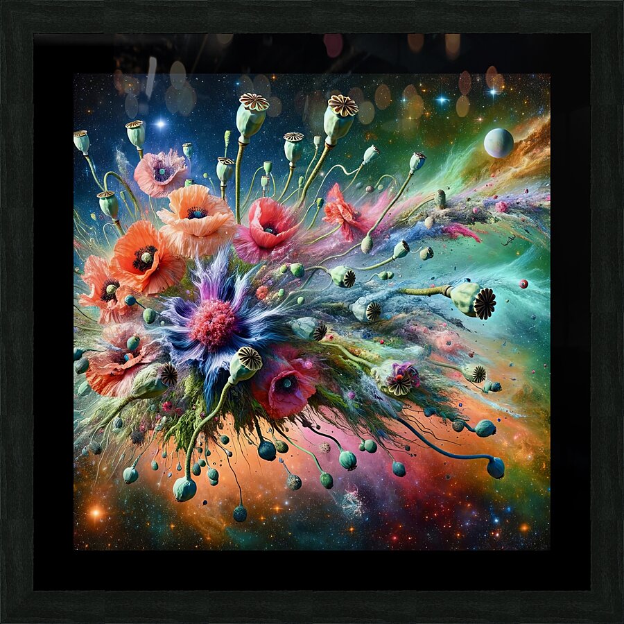 ai artist debra amerson plant artistrybreezy popp Picture Frame print