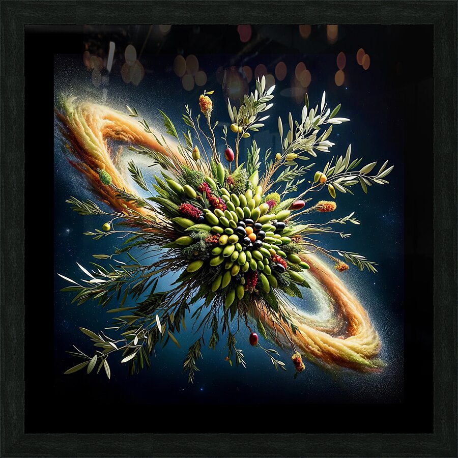 ai artist debra amerson plant artistryolive satur Picture Frame print