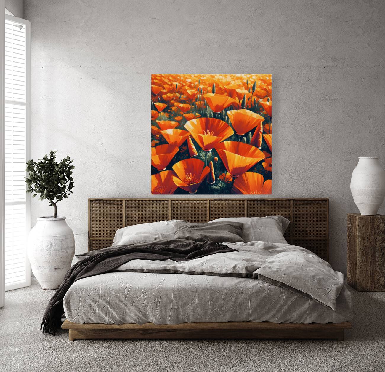 ai artist debra amerson california poppy super bl Reproduction