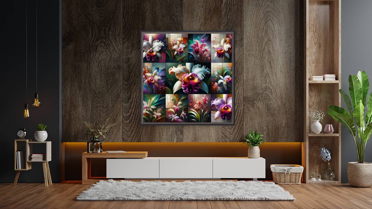 ai artist debra amerson catlea orchids plant arti Reproduction