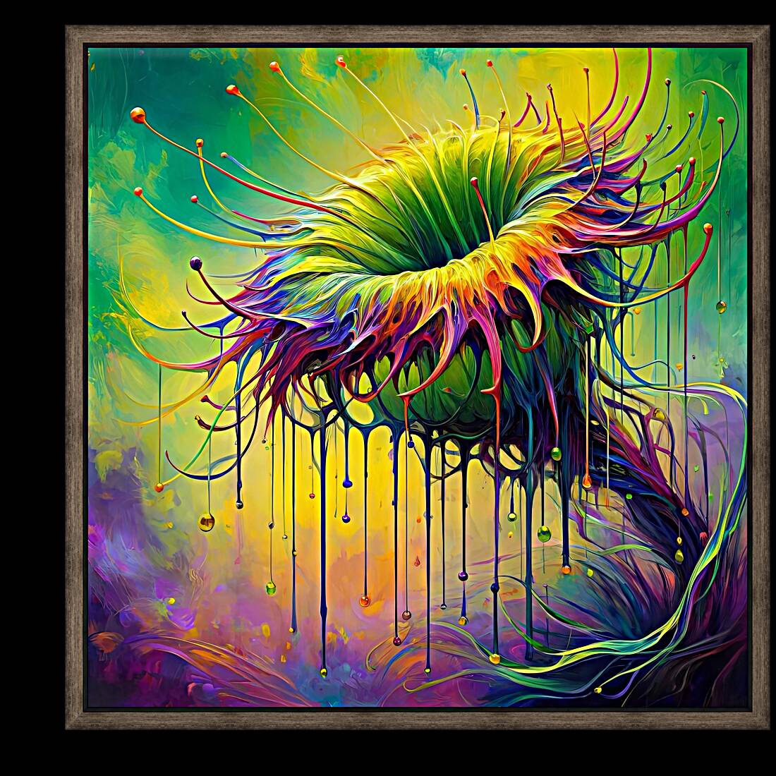 ai artist debra amerson plant artistry abstract c Reproduction