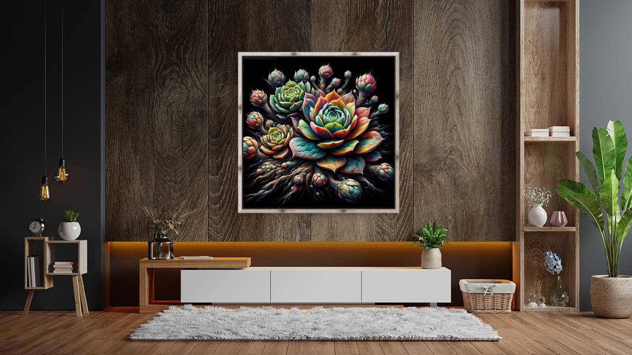 ai artist debra amerson plant artistry abstract h Reproduction