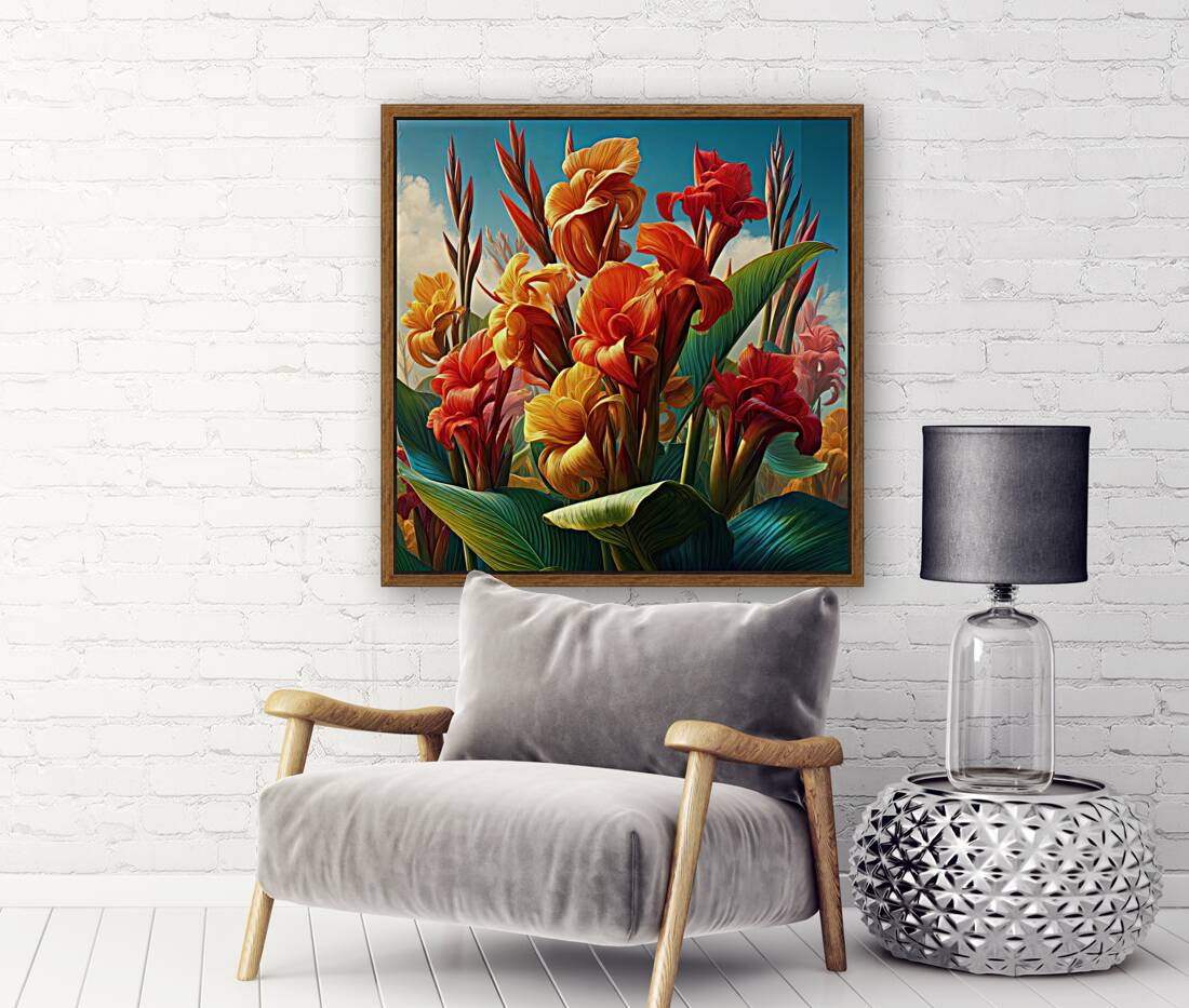 ai artist debra amerson plant artistry colorful c Reproduction