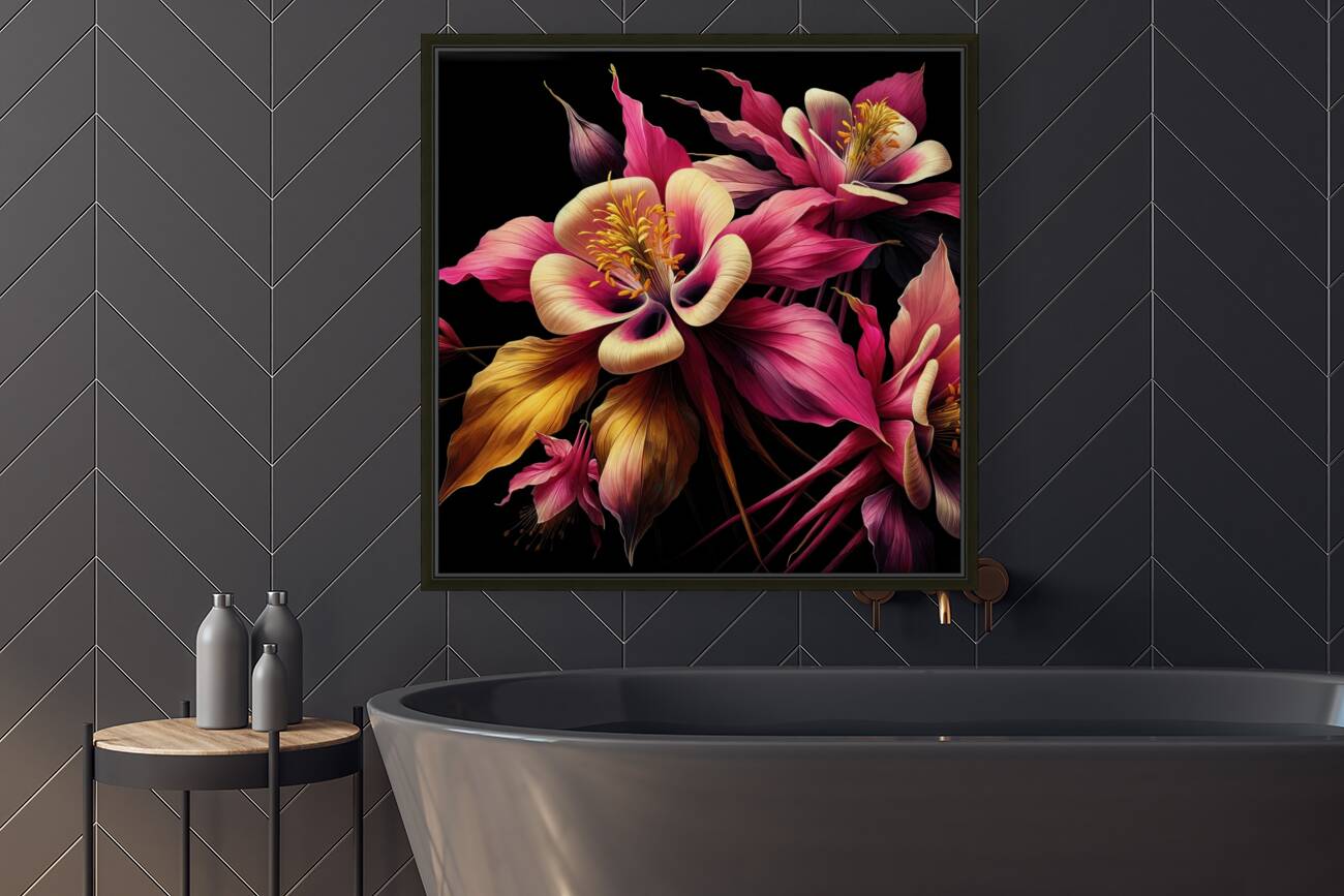 ai artist debra amerson plant artistry big pink g Reproduction