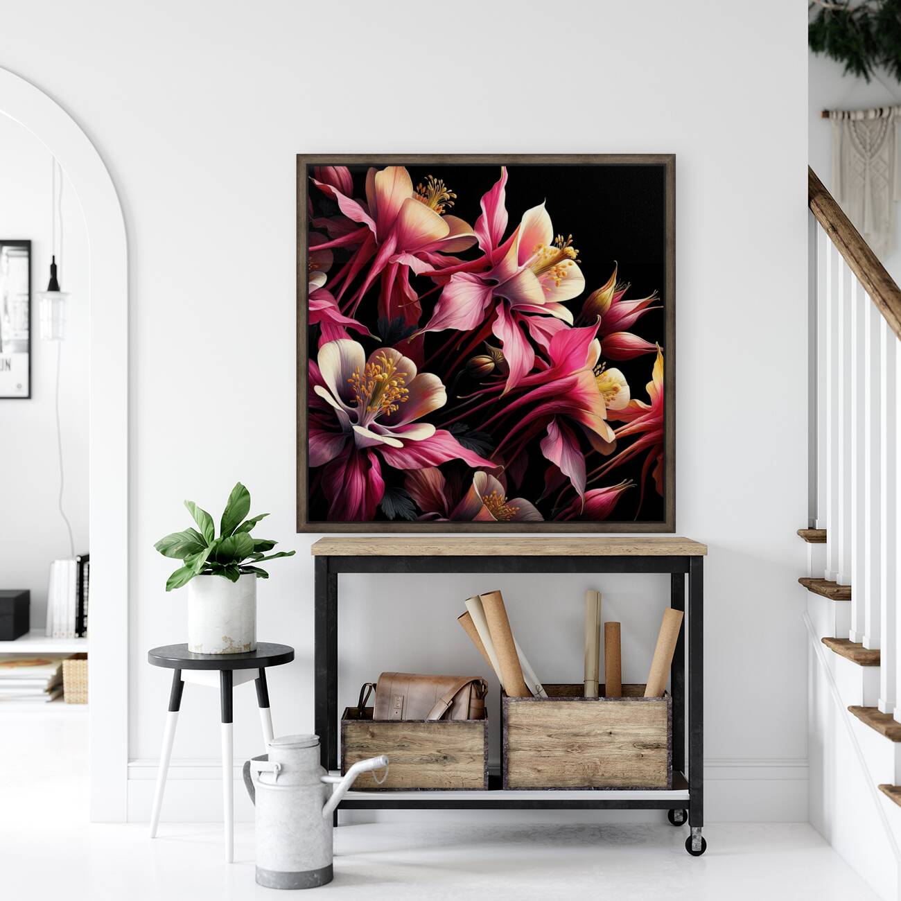 ai artist debra amerson plant artistry crimson cu Reproduction