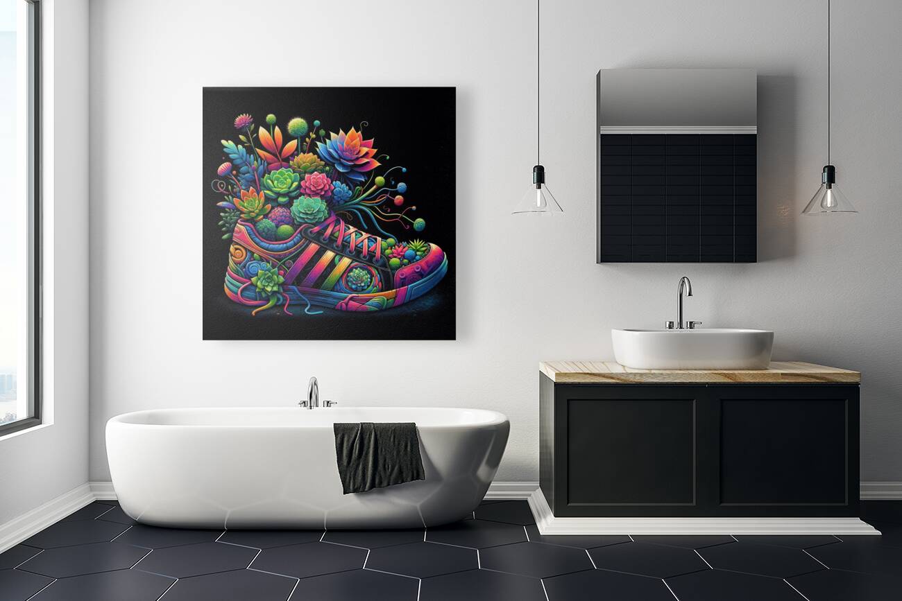 ai artist debra amerson plant artistry high top t Reproduction